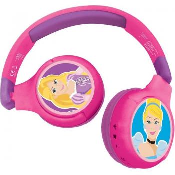 Auriculares Infantiles Bluetooth 2 en 1 Disney Princesas
