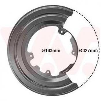 VAN WEZEL Chapa protectora contra salpicaduras, disco de freno 2812374