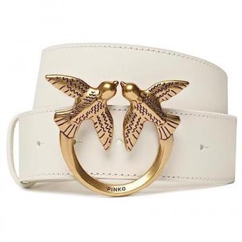 PINKO Stylish Belt for Women, White, Size: XS