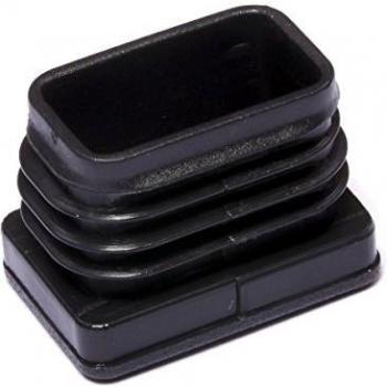 Brinox B75865N Contera Interior Rectangular, Negro, 20 x 30 mm, Set de 50 Piezas