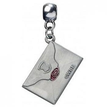 HARRY POTTER Hogwarts aceptación Carta Slider Charm Chapado en Plata