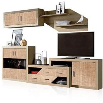 Salón Modular Nuka V7 Tofe - Textil, Medidas: 290 x 156 x 41,4 cm
