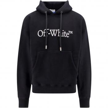 Off-White Women's Black Logo Hoodie - Size Small