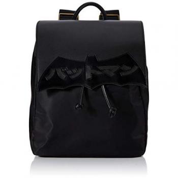 Mochila Unisex DC Comics Batman Estilo Japonés Negra y Gris 16.5x36.5x29.5 cm