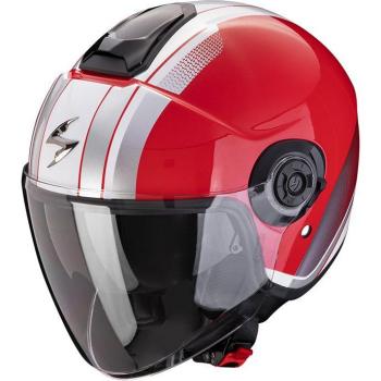 Casco Jet Scorpion Exo-City II Mall Blanco Rojo (XS 54-55)