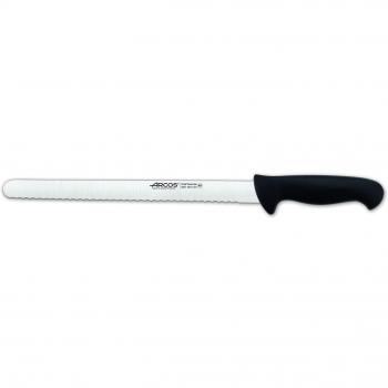 Arcos Serie 2900, Cuchillo Pastelero Flexible, Hoja Serrada de Acero Inoxidable Nitrum de 300 mm, Mango inyectado en Polipropileno Color Negro
