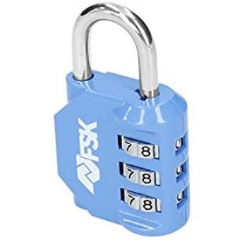 Candado de combinación 3 dígitos azul Ferrestock 30 mm (23 mm)