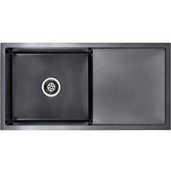 vidaXL Fregadero de Cocina Hecho de Mano d Acero Inoxidable Lavabo