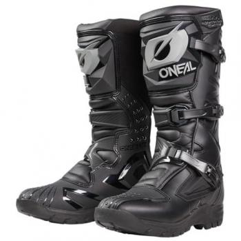 O'Neal Botas RSX Adventure Negras - Botas de motocross MX Enduro, protección interna tobillo, pie y cambio, forro perforado, adulto, talla 40