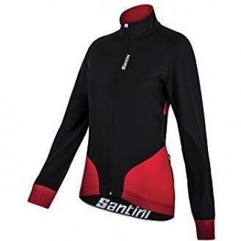 Santini Fashion FW51775BETA - Santini Womens Beta Windstopper XFree 210 Jacket Black/Red Medium
