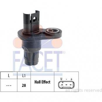Sensor de posición del cigüeñal FACET 9.0760 para BMW: Série 3, Série 5, Série 1, X1, X3, X5, X6, Série 7, Z4, Série