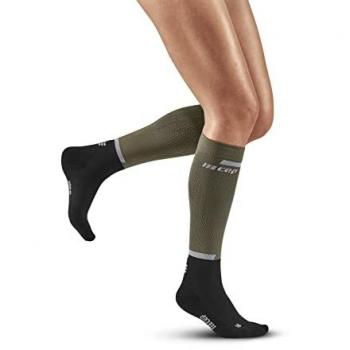 CEP The Run Tall Compression Socks Women - Olive