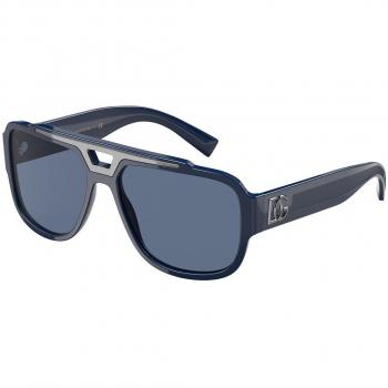 Dolce & Gabbana DG4389F Asian Fit 328080 Men's Sunglasses Blue 59mm