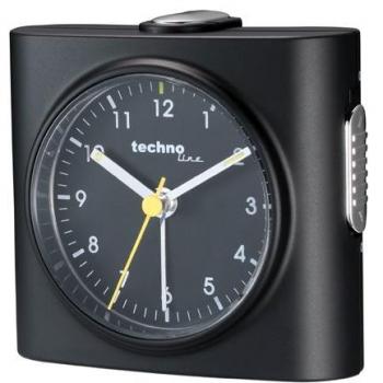 Technoline Geneva Sx - Despertador de Cuarzo, Color Negro