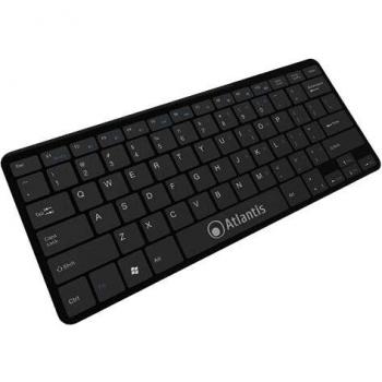 Teclado Mini USB Atlantis Argo 900 Italiano Negro + Mouse Óptico 3 Botones Negro