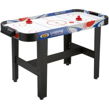 Mesa de Hockey de Aire Carromco Crosscheck XT con Superficie Brillante, Incluye Pusher y Pucks, 136 x 61.5 x 78.6 cm