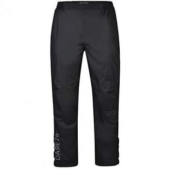 Dare2b Men's Waterproof Breathable Stretch Overtrousers - Black, XXS