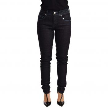 Acht Blue Cotton Low Waist Slim Fit Denim Trouser Jeans - W26
