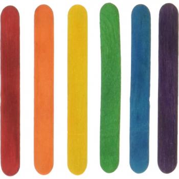 Krafty Kids 203756 CW497 Craftwood Mini Craft Sticks, 2 .13 por 0.25, colorido, 150 piezas
