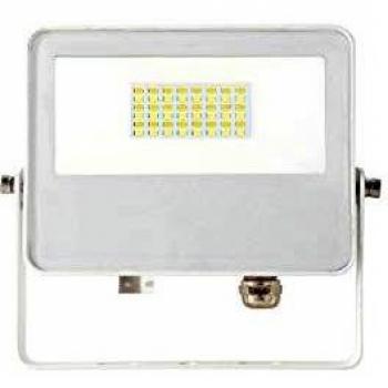 Proyector LED exterior 30W con tecnología de conmutación CCT 3000K/4000K/5000K, haz de 115º, acabado blanco mate