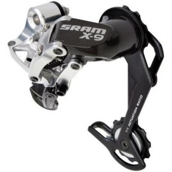 Sram - Cambio Trasero X.9-16 9V 1:1 Caja Corta Plata