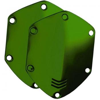 V-MODA Crossfade Over-Ear Custom Metal Shield Kit - Hawk Green