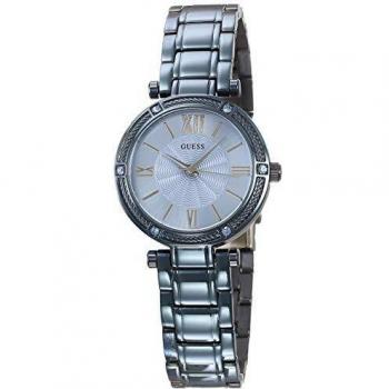 Guess Reloj Analógico para Mujer de Cuarzo con Correa en Acero Inoxidable W0767L4
