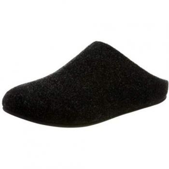 FitFlop Chrissie Felt, Pantuflas para Mujer, Black
