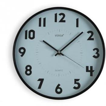 Reloj de Pared Versa Azul Plástico 30 cm