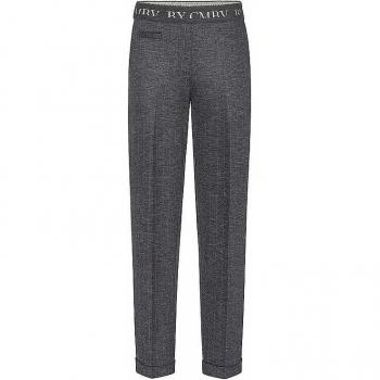 Slim-Fit Gray Kim Trousers for Women, Size 38/L29