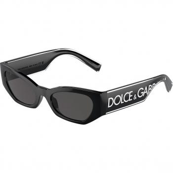 Dolce & Gabbana DG6186 Cat Eye Sunglasses Black