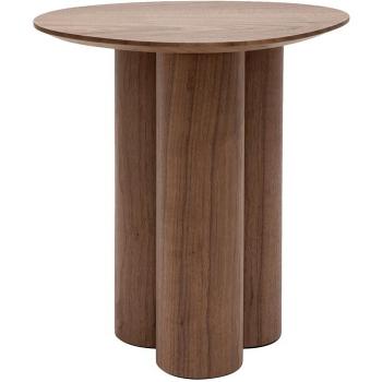 Mesa auxiliar de diseño Hollen en nogal - MILIBOO