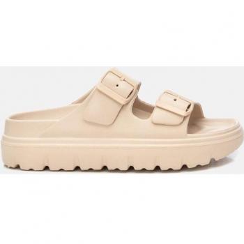 XTI Women's Beige Rubber Flat Sandals - Model 142550 - Comfortable and Versatile Casual Footwear