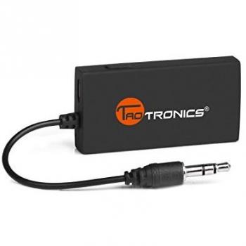 TaoTronics TT-BA01 - Transmisor para dispositivos audio con punto de 3.5 mm, con adaptador bluetooth estéreo A2DP, negro