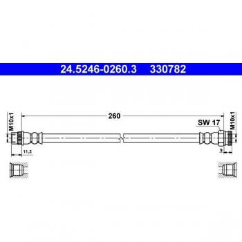 Latiguillo de freno ATE 24.5246-0260.3