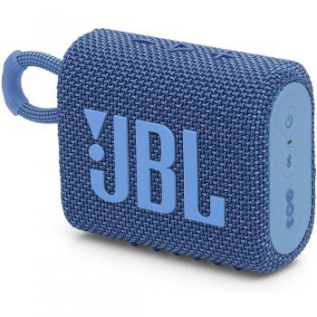 Altavoz portátil JBL GO 3 Eco Blue con tecnología Bluetooth de alta calidad