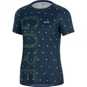 GORE WEAR M Brand Camiseta de mujer, 34, Deep Water Blue/Citrus Green