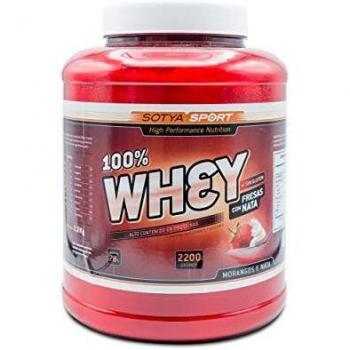 SOTYA Proteina Whey 100% Fresa y Nata 2.2 kg