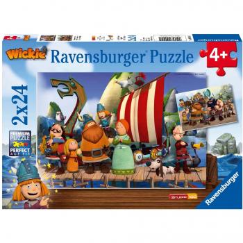 Puzzle Ravensburger Wickie - 2 Puzzles de 24 Piezas