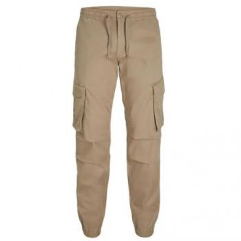 Pantalón Cargo Marrón Relaxed Fit Kane Noah de Jack & Jones con múltiples bolsillos - Talla XL