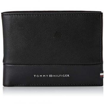 Tommy Hilfiger - Textured Extra Cc AND Coin, Carteras Hombre, Negro