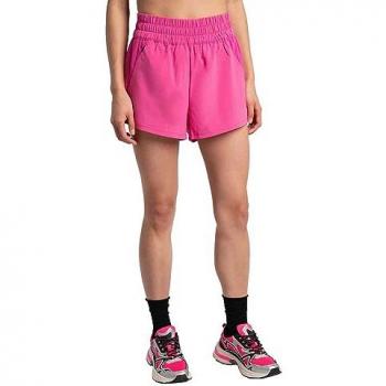Pantalón corto de running Lolë para mujer, color rosa, talla XL