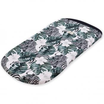 Sábana Anti Destape Capazo para Bebé de Algodón Orgánico Jyoko Zebra (75x35cm)