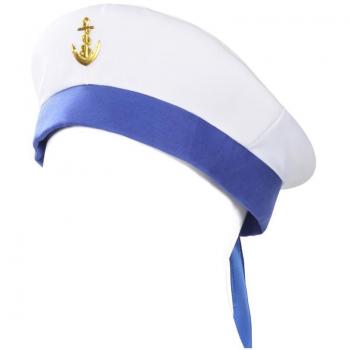 Gorra Marine blanco y azul con ancla