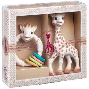 Sophie la Girafe Set de Regalo con Mordedor y Coloreables