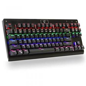 MechanicalEagle Z-77 Multicolor Retroiluminada Juegos de Teclado Mecánico 87 Teclas [QWERTY US-Layout] con Azul Switches