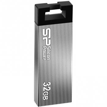 Memoria USB 2.0 Silicon Power Touch 835 de 32 GB, Color Gris Hierro