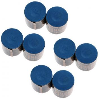 MagiDeal 8 Pedazos de Tiza de Billar de Color Azul Accesorio Deportivo