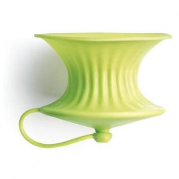 Lékué 3401100V05 - Exprimidor y conservador de limones, silicona, color verde