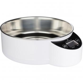 Cuenco Inteligente para Mascotas con Balanza Integrada 1,8 L Blanco
